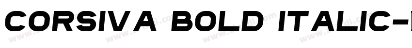 Corsiva Bold Italic字体转换